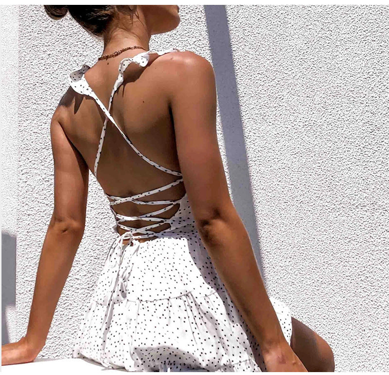 Backless Lace-Up Rita